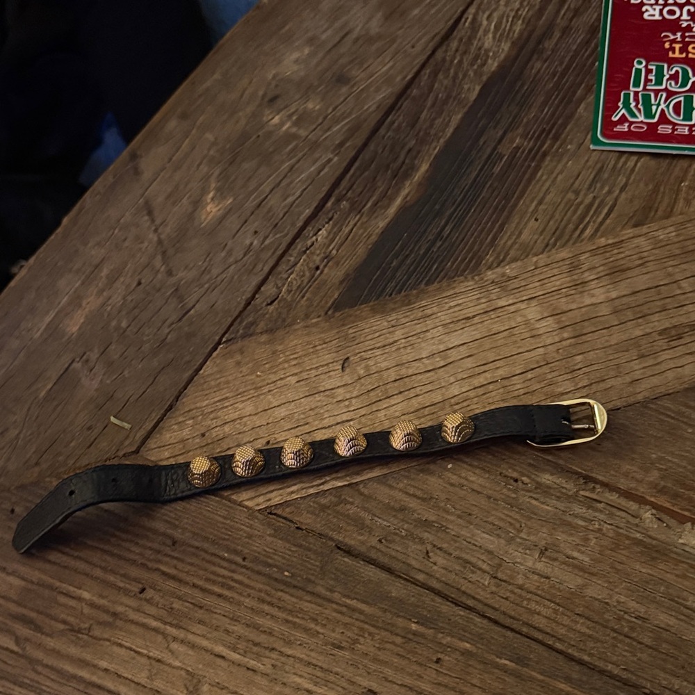 Balenciaga Black and Gold Bracelet